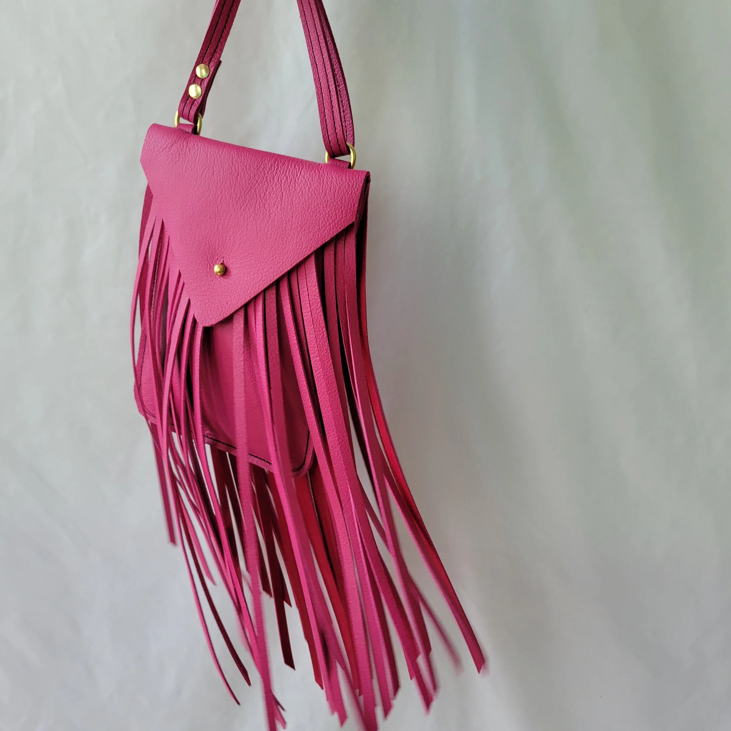 Hazel Ray Pink Leather Fringe Bag.jpg