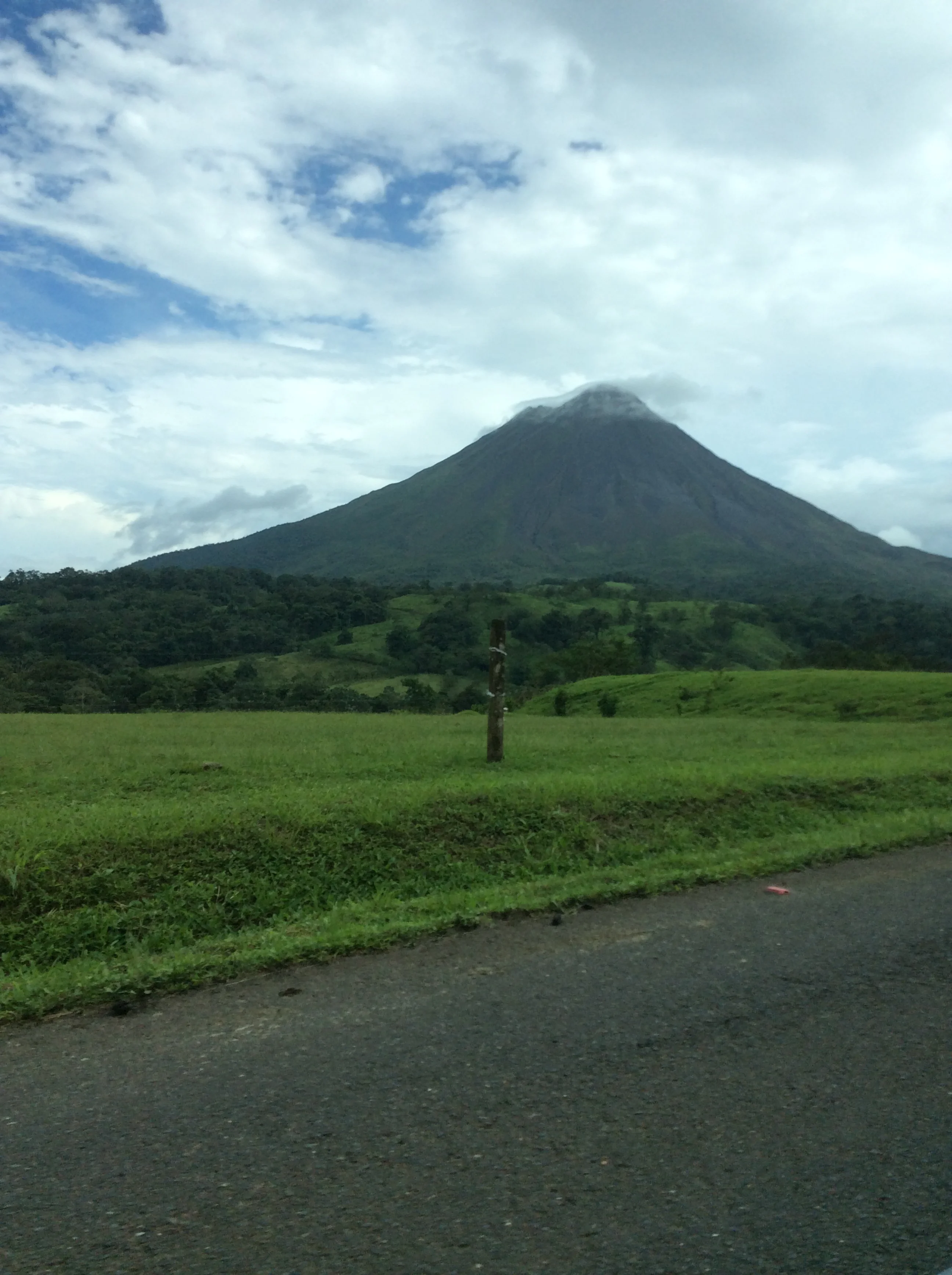 The Arenal Volcano....taken from the car