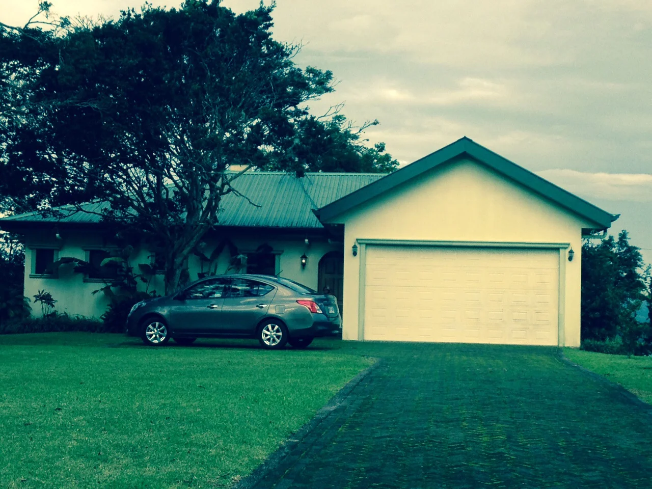 Our rental house and car in Costa Rica