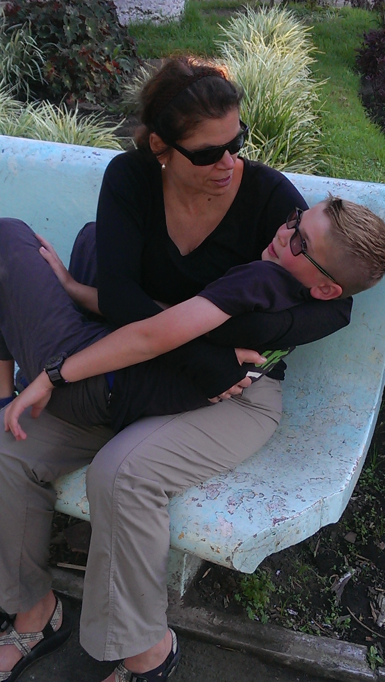 Liam enjoying Cuenca.