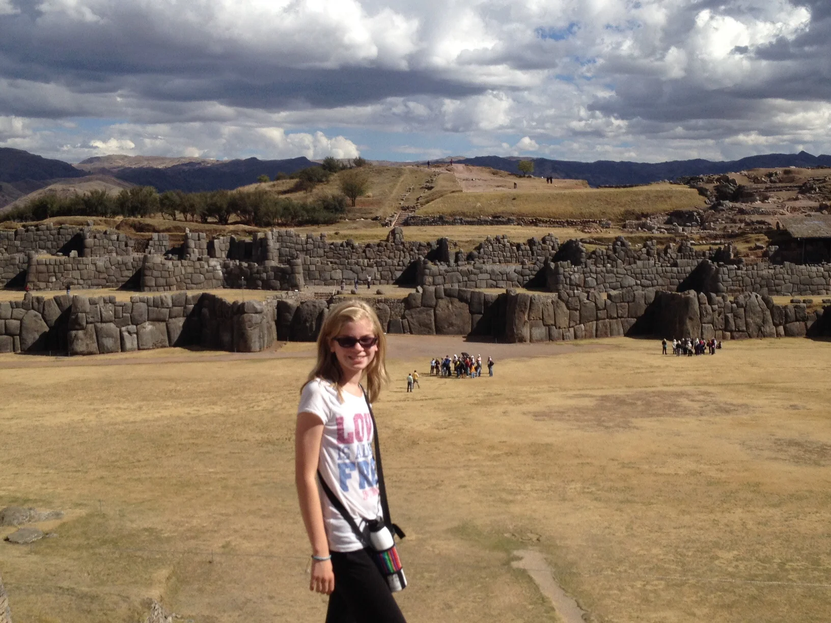 A better view of the walls...and Maeve. 
