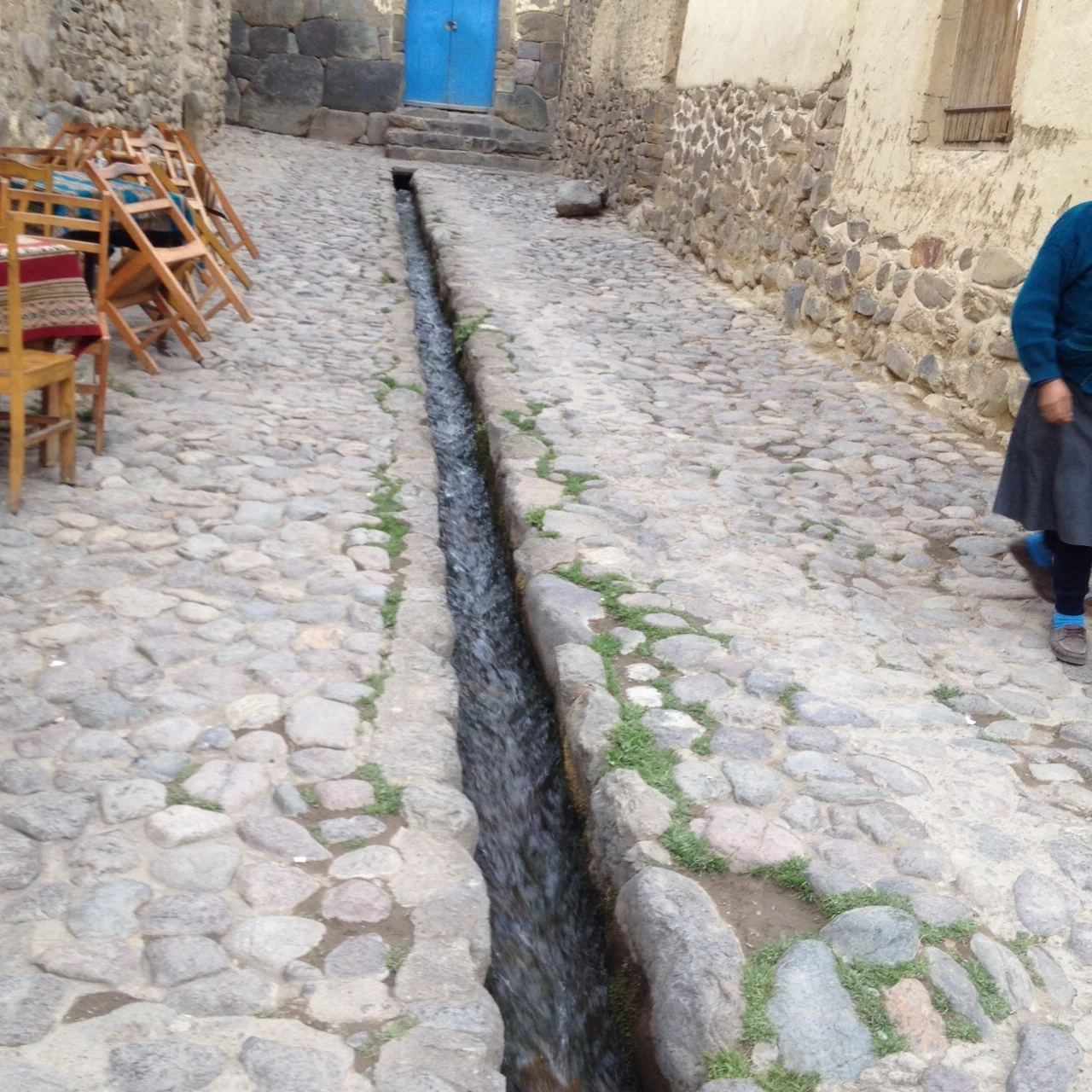 Incan aqueduct still effective. 