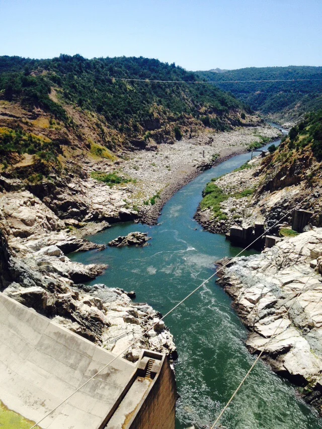 View from one side of the dam