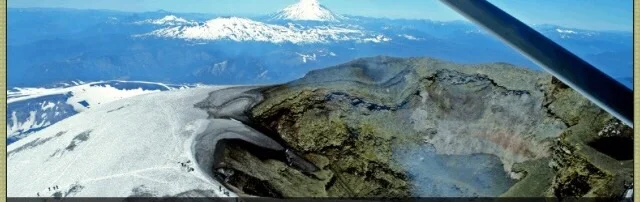 A google pic of a view of the crater from an airplane