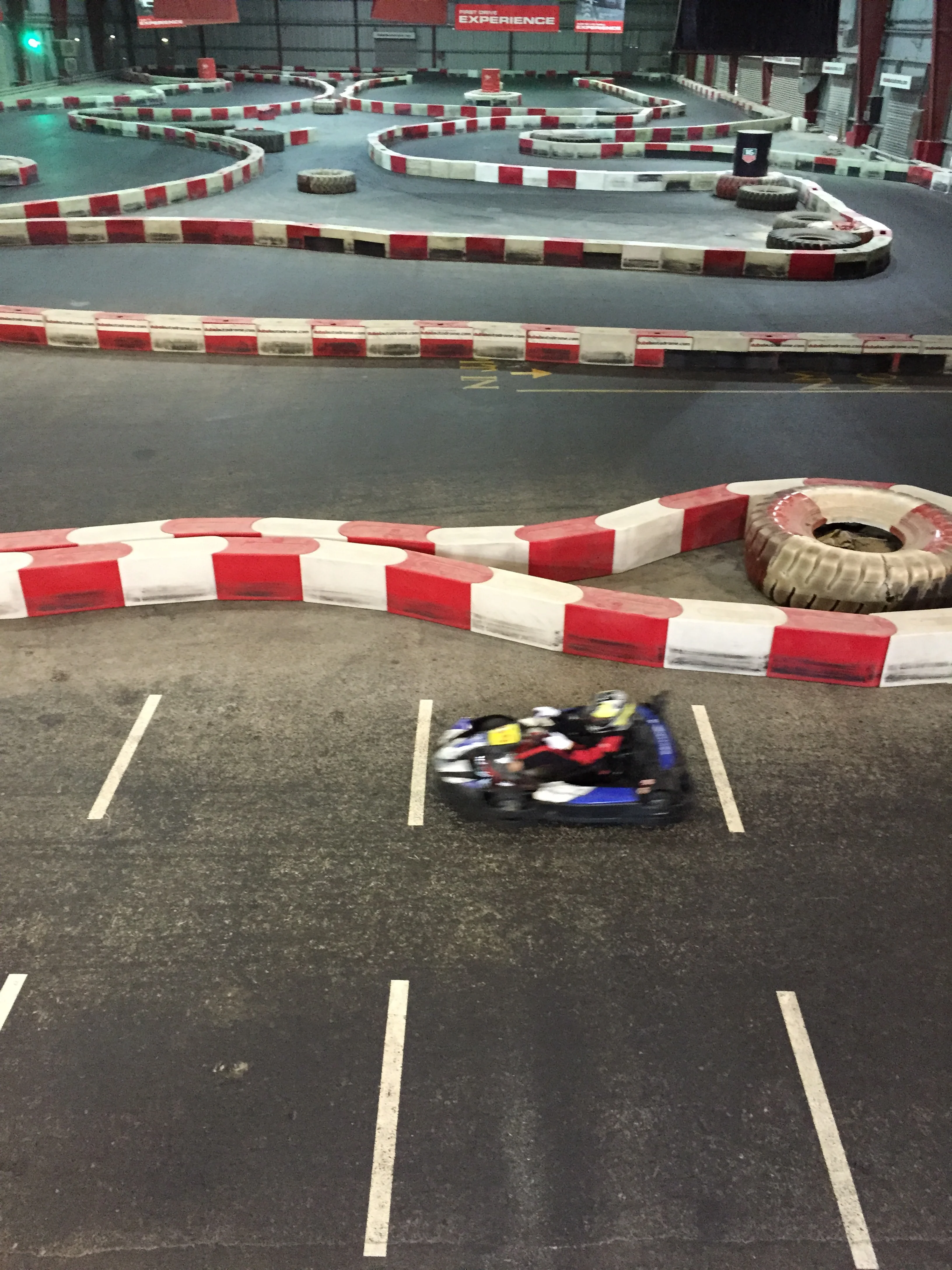 on the track