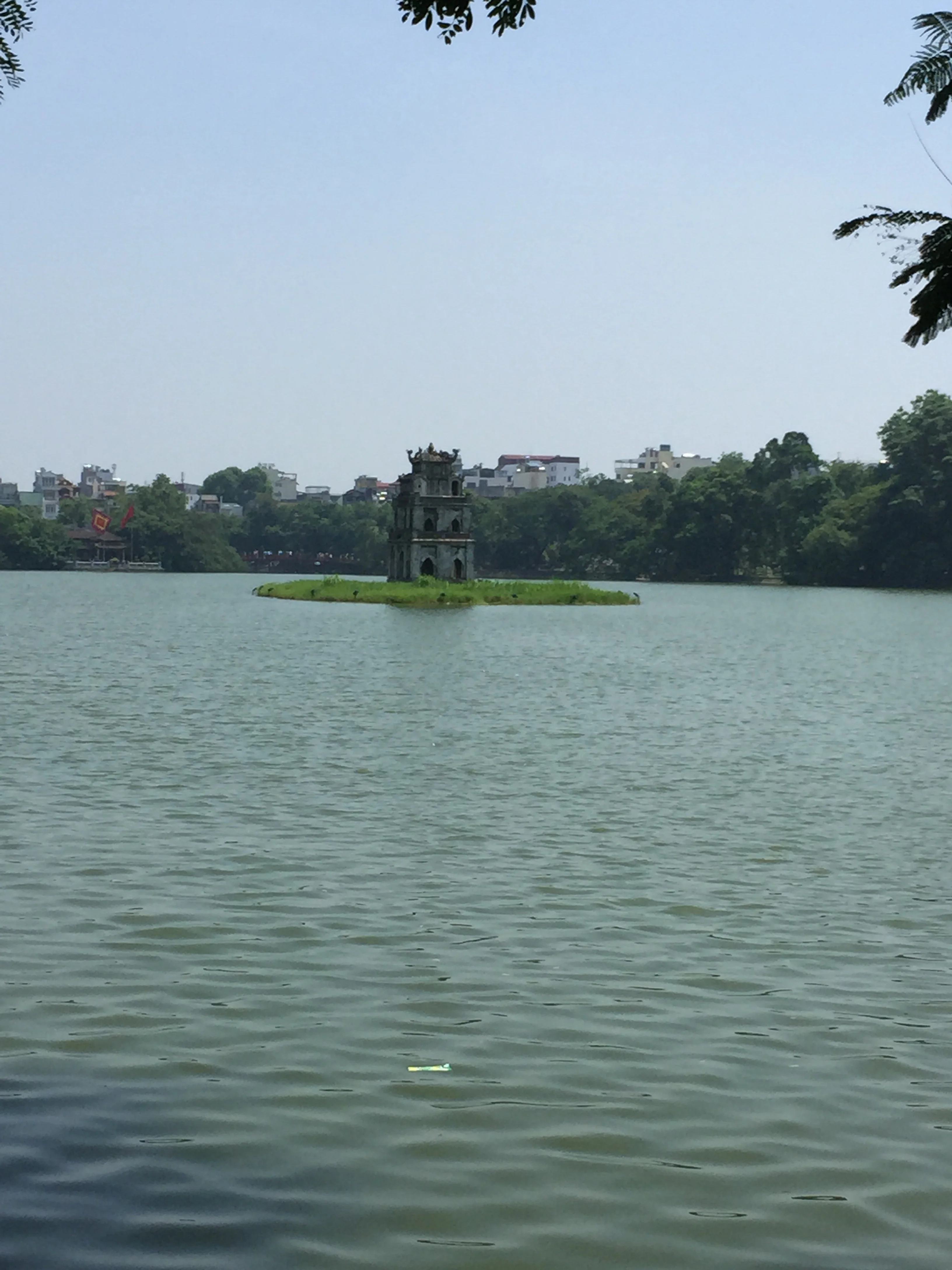 Hoan Kiem Lake, where much of the public life happens in Hanoi
