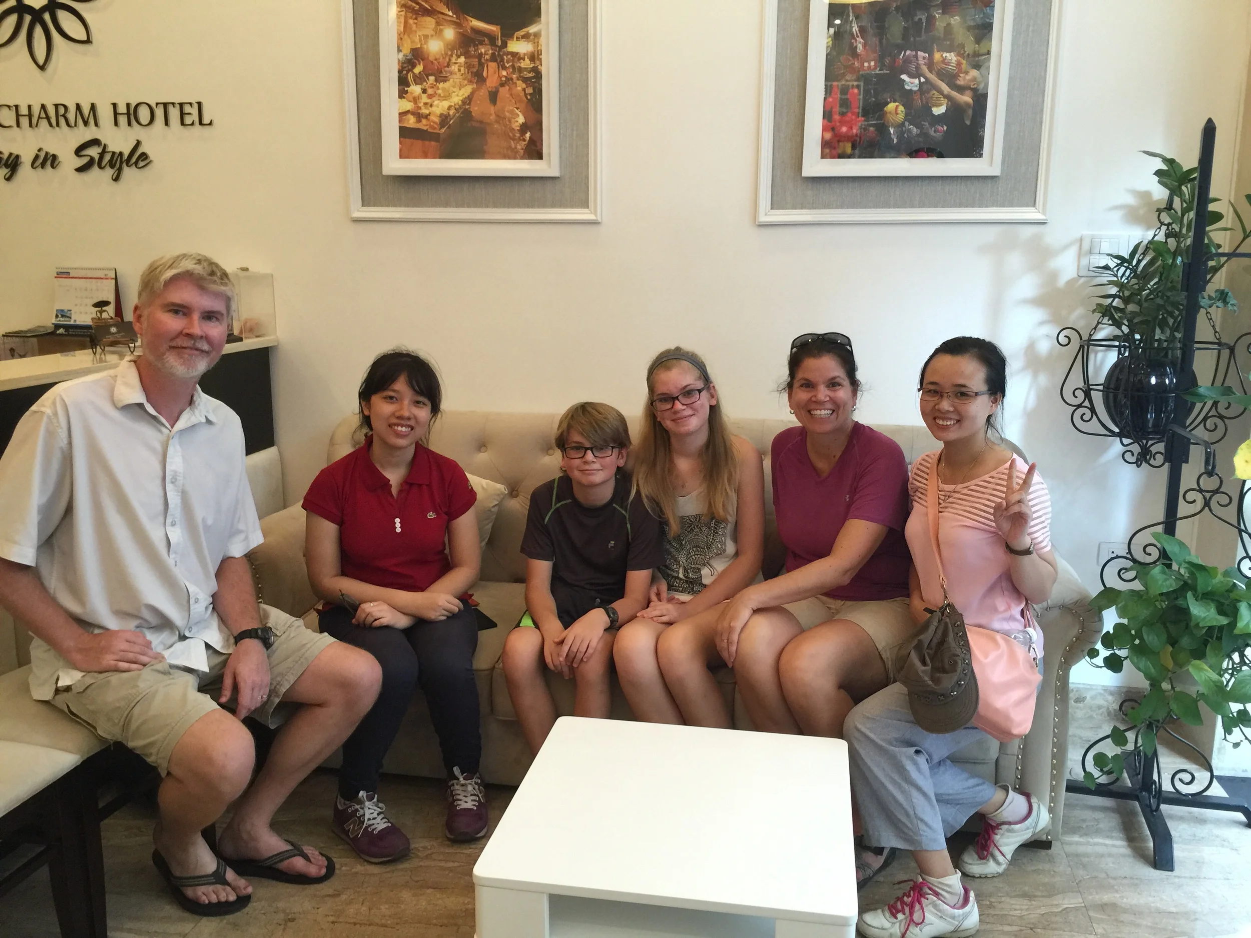 Our guides back at our hotel