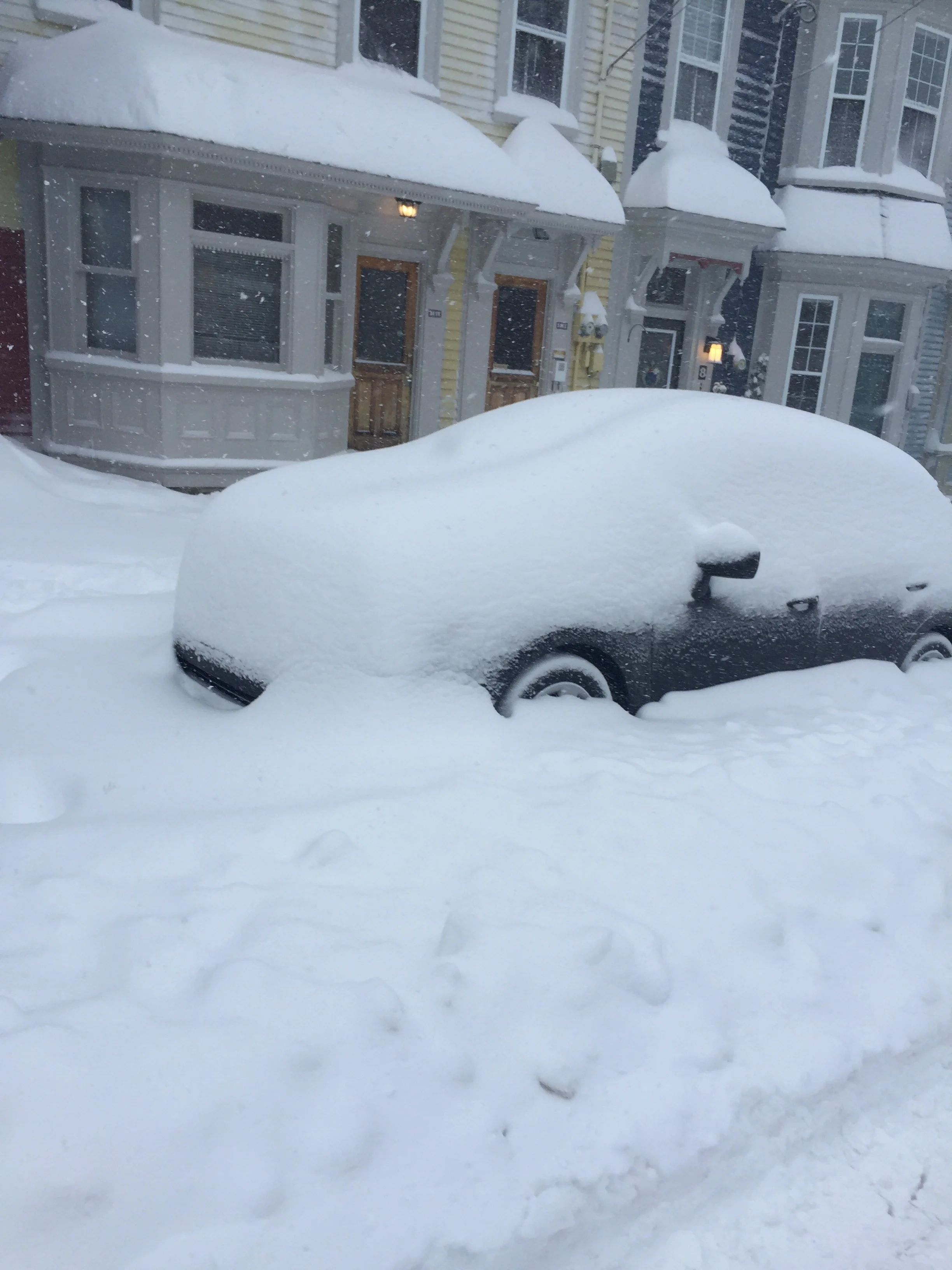 Most houses do not have garages. They are left to deal with this. 