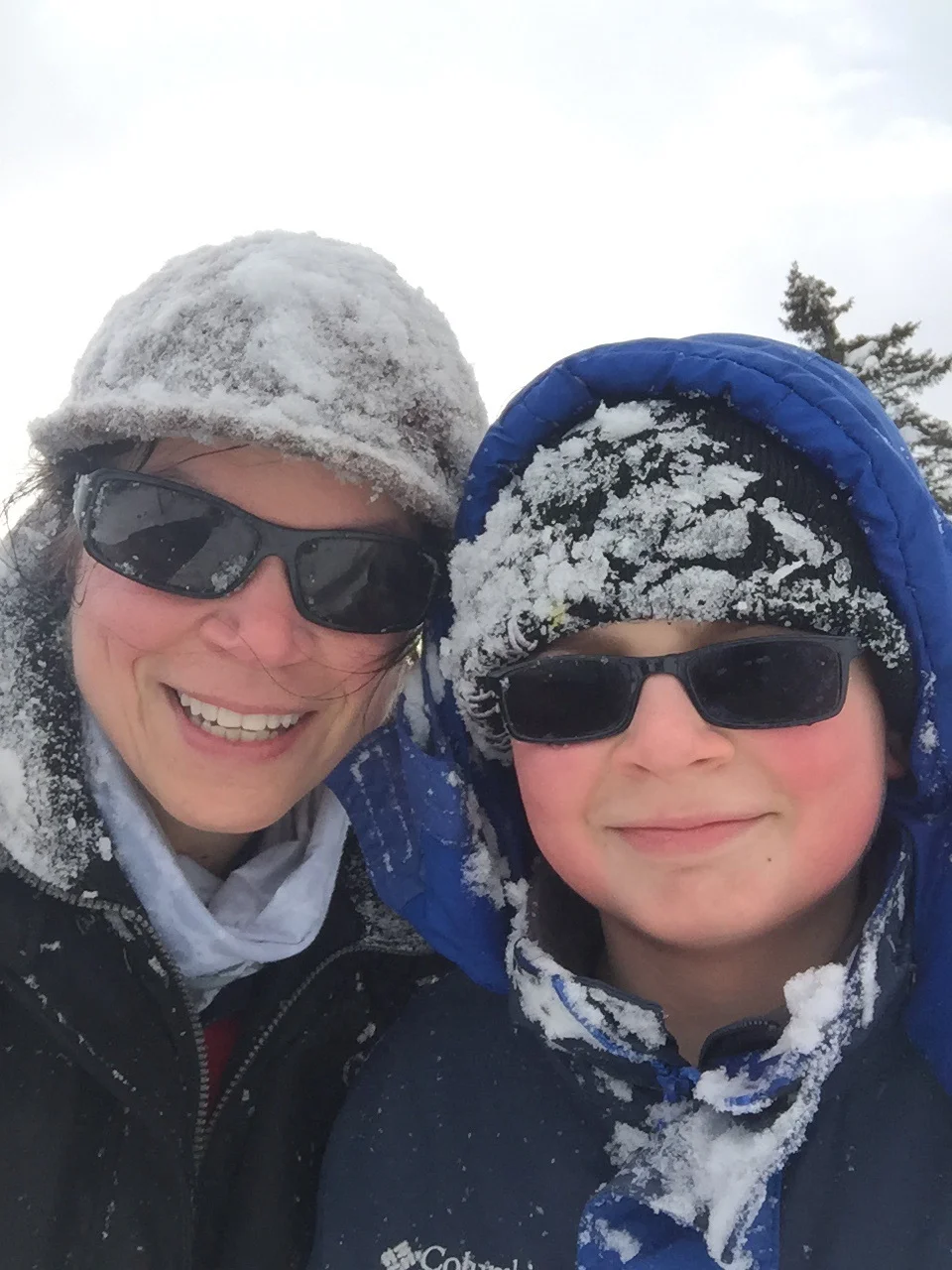 Liam and I went sledding on a day off in February. 