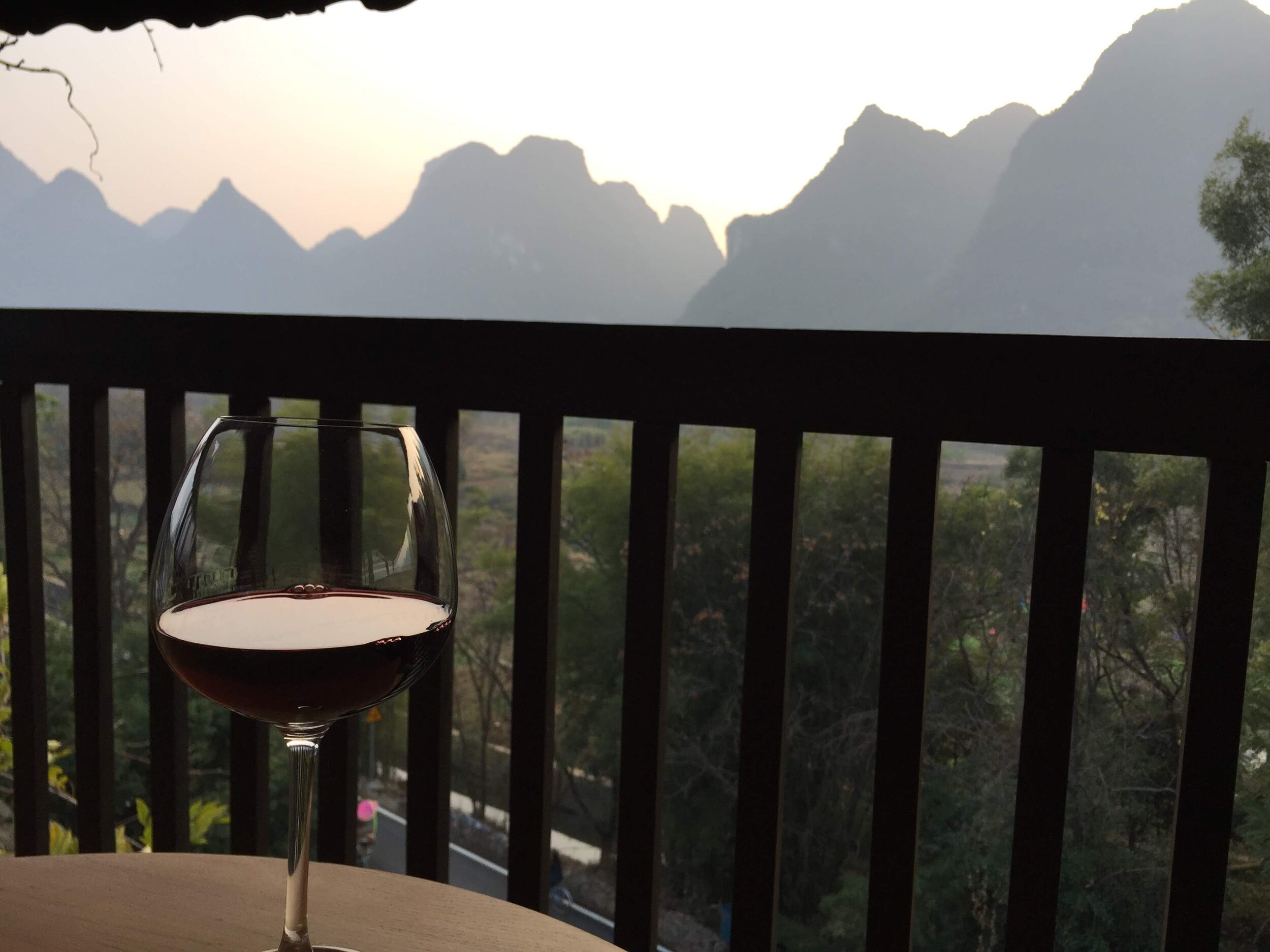  Enjoyed a nice glass of wine on our balcony after a lovely day exploring. 