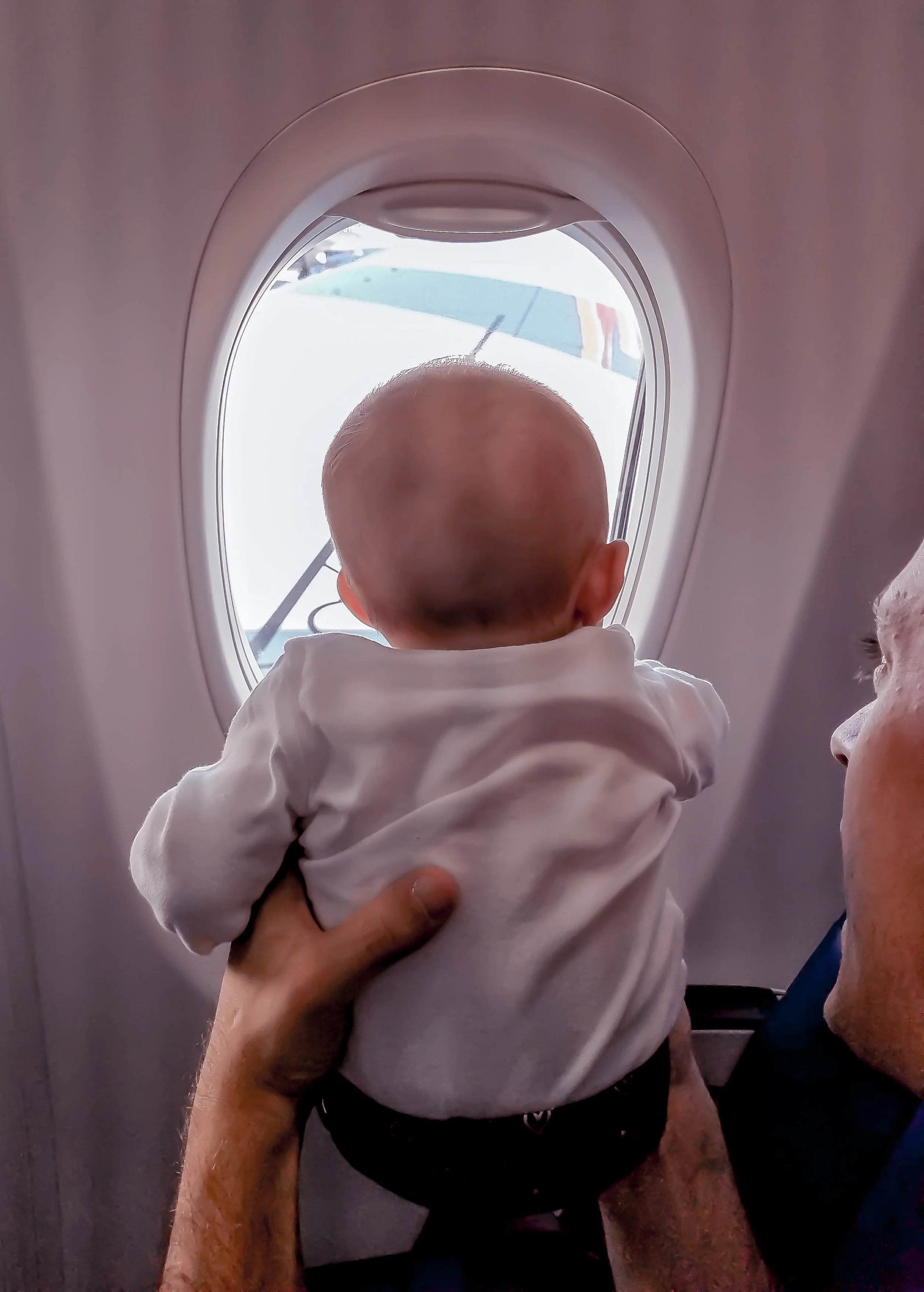 Emmas first flight… on her 4 month birthday. <3