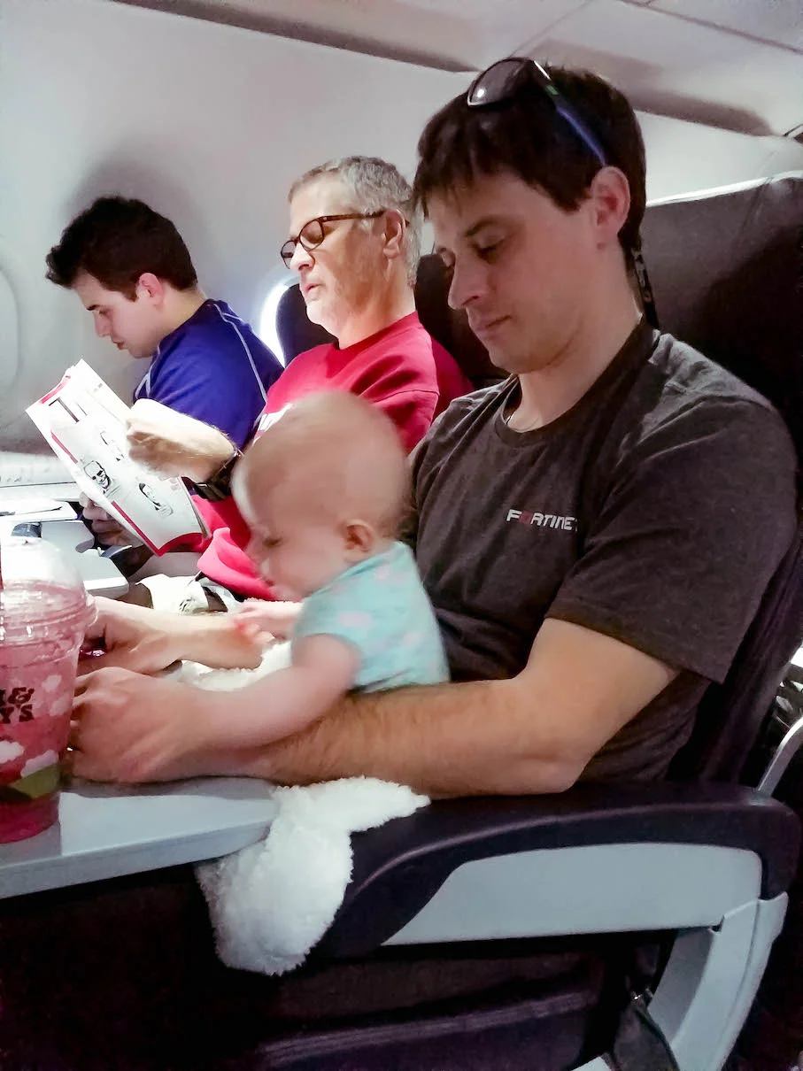 On this flight Matt and I both had isle seats and it worked out better than I thought!