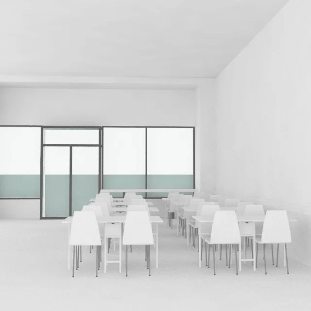 A cute little model we just did to do paint color studies #3dmodel #interiors #architecture #rhino