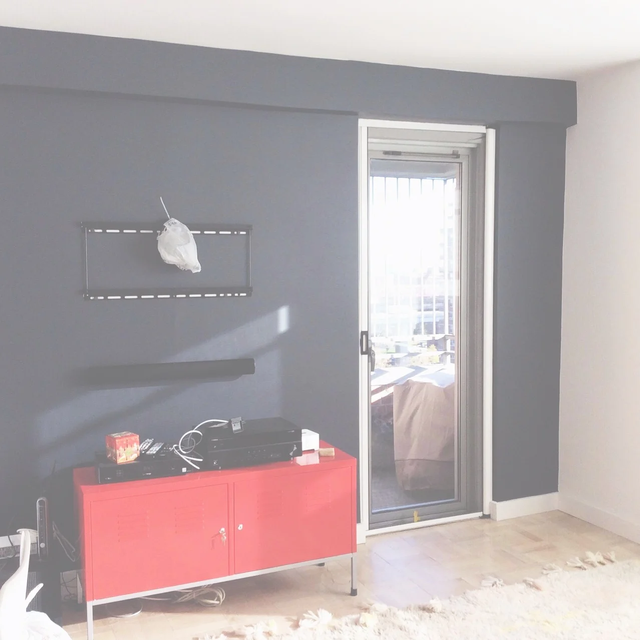Client living room in progress #repaint #interiors #inprogress
