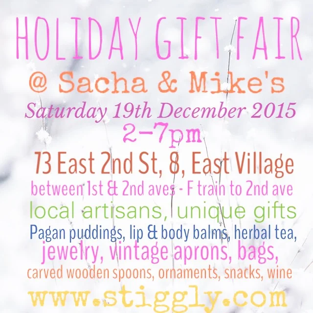 Come visit me and @stiggly selling fun holiday gifts in #NYC