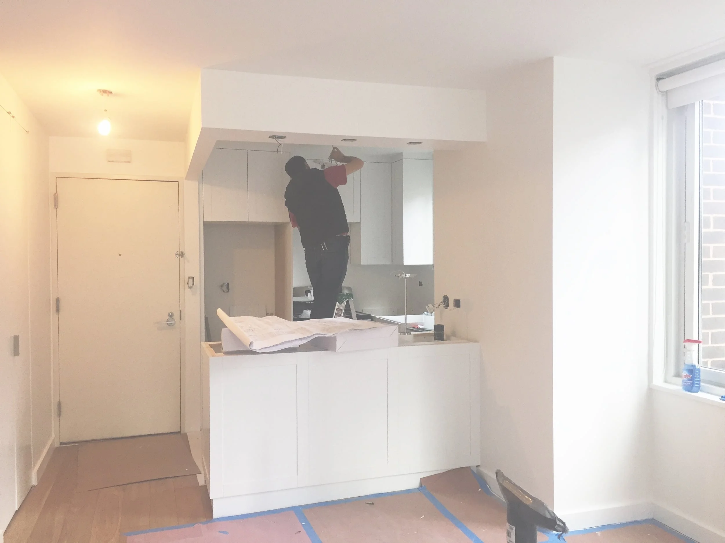 Finishing up a #gutrenovation #newkitchen #interiors