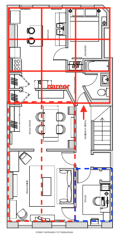 Laying a Bagua with Unusual Door Placement - Floor Plan.png