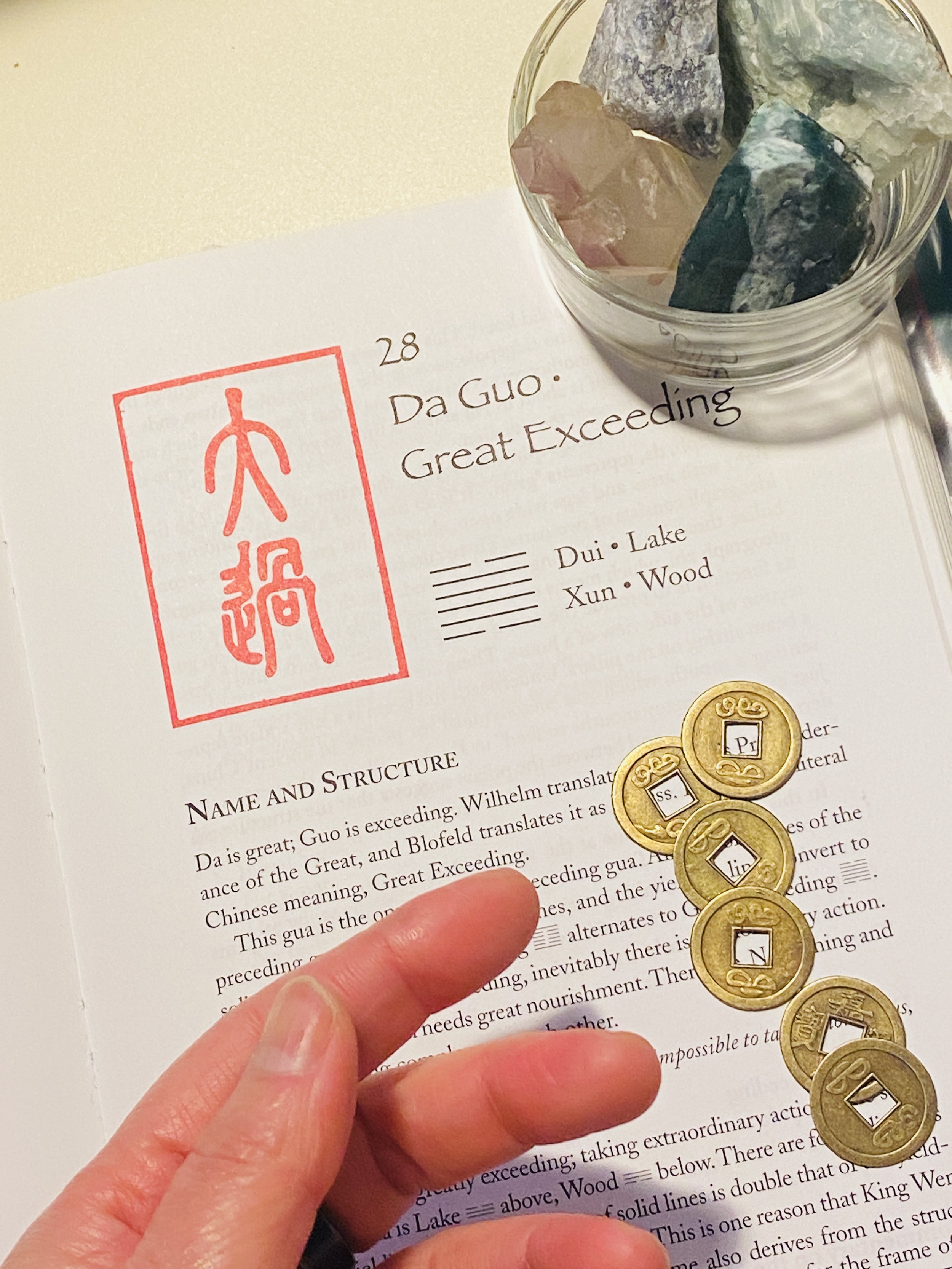 Contemplative Creativity Lab: I-Ching Divination, The Six Coin Method  [Online] — Anjie Cho
