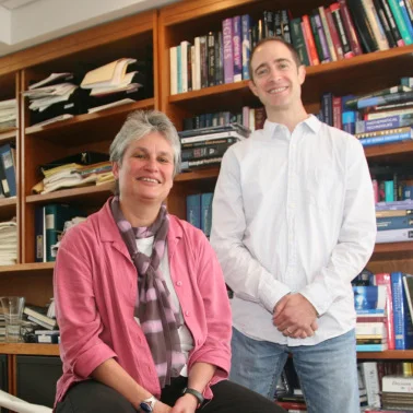 Catherine Dulac and Stephen Santoro Courtesy of Molecular and Cellular Biology. See Related Story: Novel Histone Variant Shaping Olfactory Neurons Published In eLife at its Official Launch