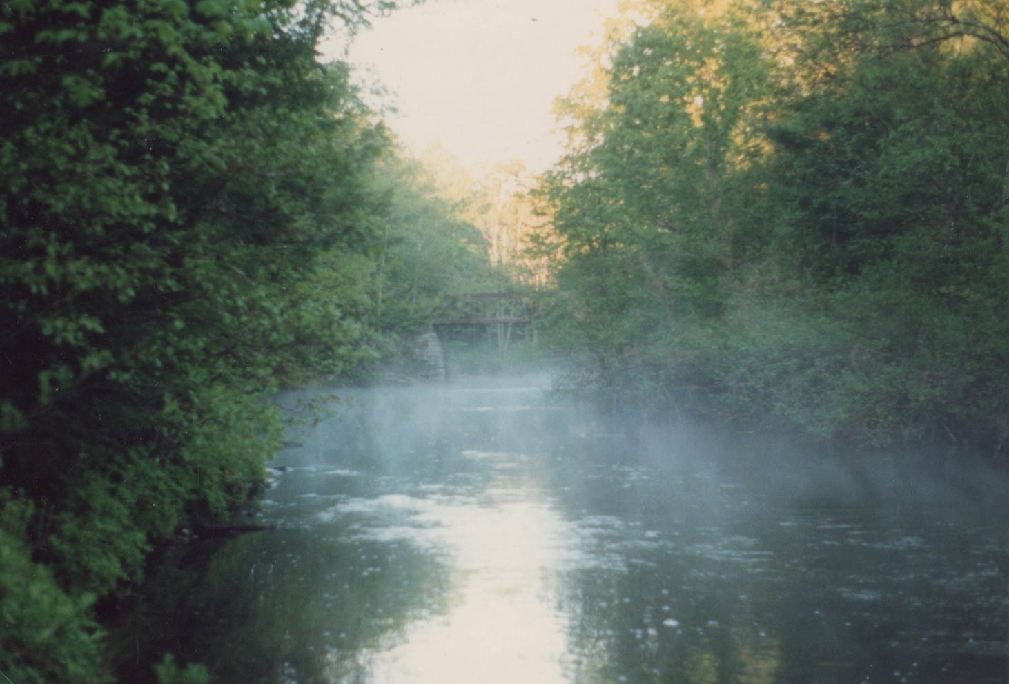  Archive photo: mist on the Little River. 