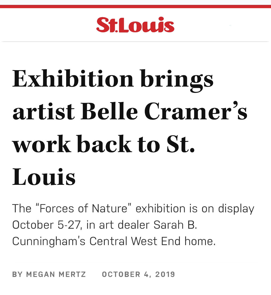 St. Louis Magazine, October 2019