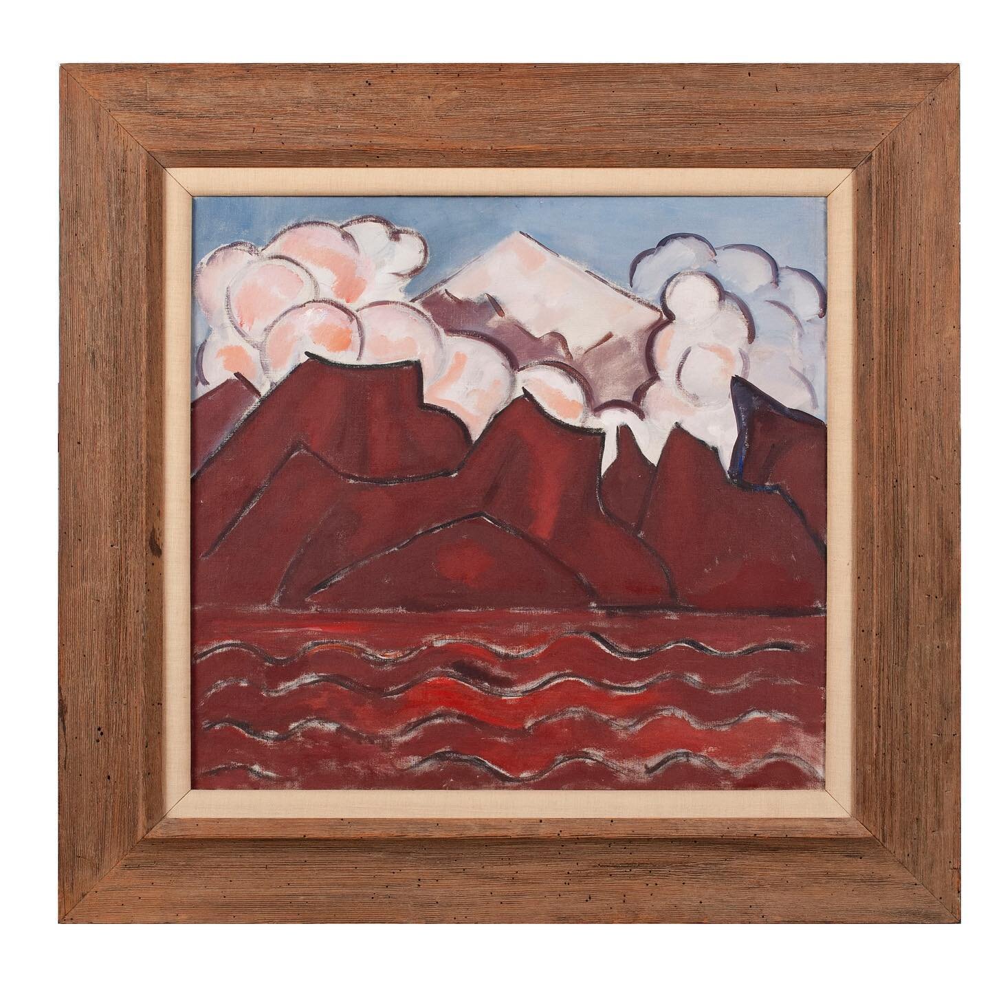 UPDATE: SOLD! $552,000...congrats 🎉@selkirkauctions!
.
.
.
Selling SATURDAY 1/9/21...on offer at Selkirk Auctioneers St. Louis - an important and recently rediscovered Marsden Hartley landscape circa 1932 depicting the magnificent Popocatépetl volc