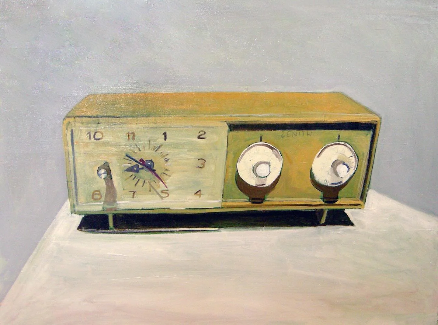 💫SOLD💫

JESSICA BRILLI
Zenith, 2012
oil on canvas
30 x 40 inches
signed &amp; dated verso 

&bull;
#art #painting #contemporaryart #vintage #zenith #clockradio #sold #buyart #oilpainting #stilllife #static #privatecollection