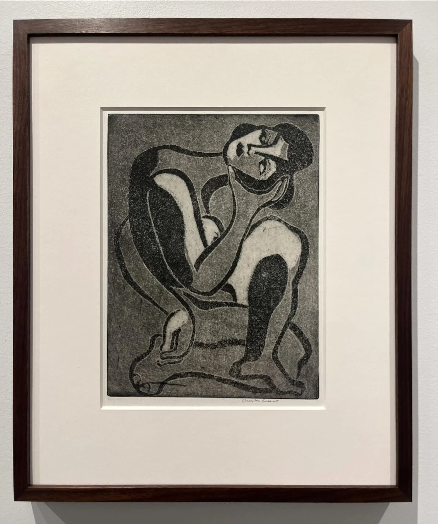 &bull;

🌷Exhibition Highlight🌷

CHARLES F. QUEST
(1904-1993)
&ldquo;Nude Girl,&rdquo; circa 1945 
Aquatint on wove paper
11 7/8 x 8 7/8 inches (plate)
13 &frac14; x 9 &frac34; inches (sheet)
Signed at lower right
Framed in solid walnut
8-pl