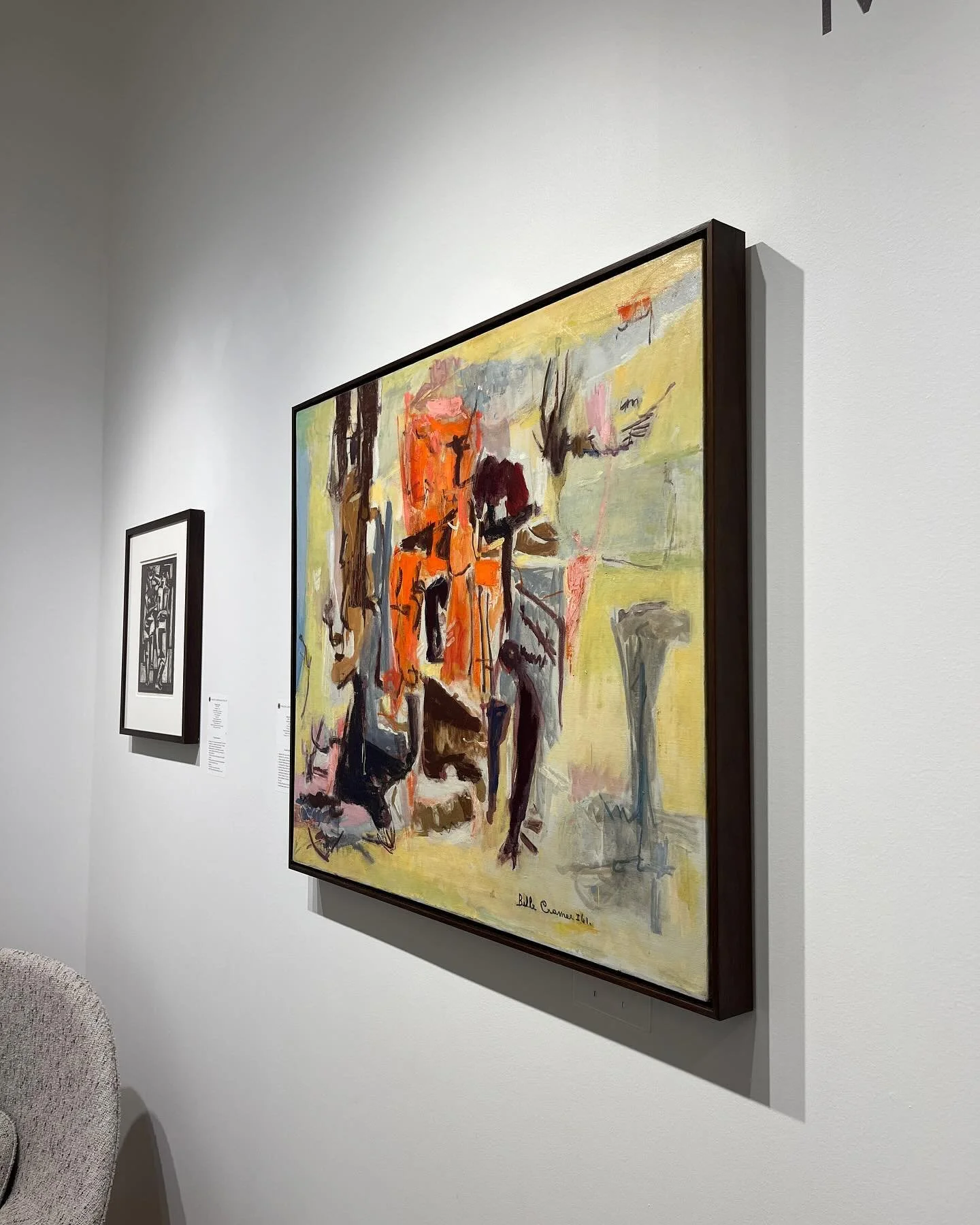 💛💛💛
BELLE CRAMER (1883-1978)
Untitled, 1961
Oil on canvas
30 x 35 inches
Signed and dated at lower right
Framed 
&bull;
✨SOLD✨
&bull;

BELLE CRAMER had a long and illustrious career as an artist spanning 6 decades and two continents. Born in New Y