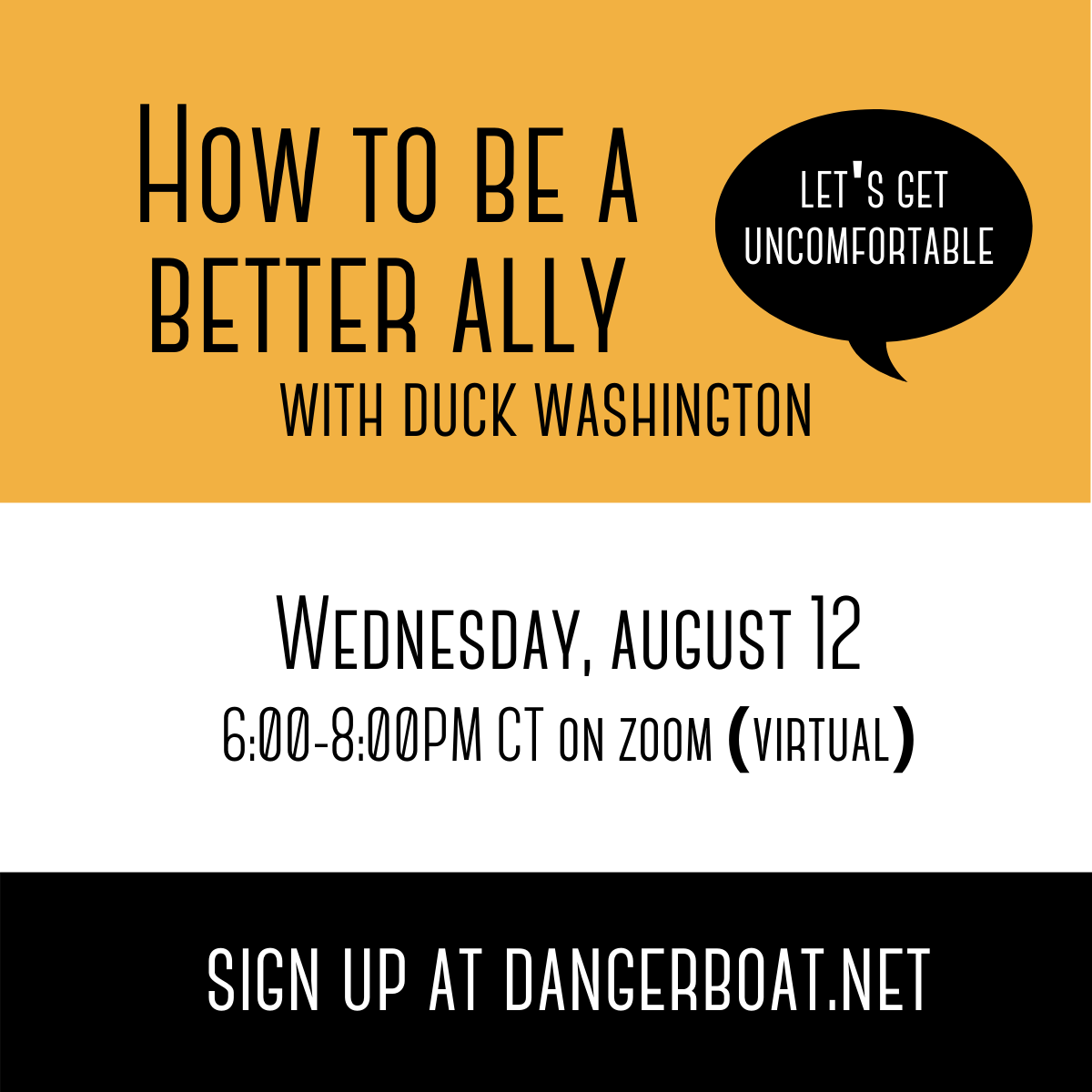 How To Be A Better Ally on Wednesday, August 12