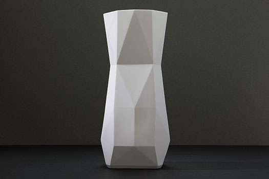 Front view of 1882 Pitcher in Bone China in dark background