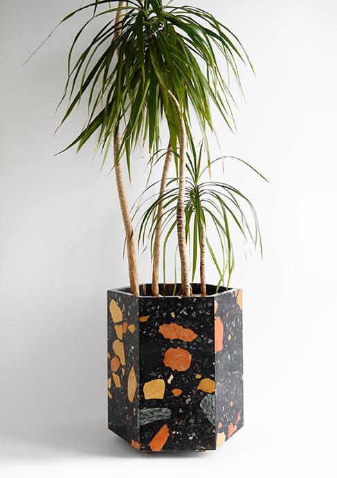Black Marmoreal Stone Planter.jpg
