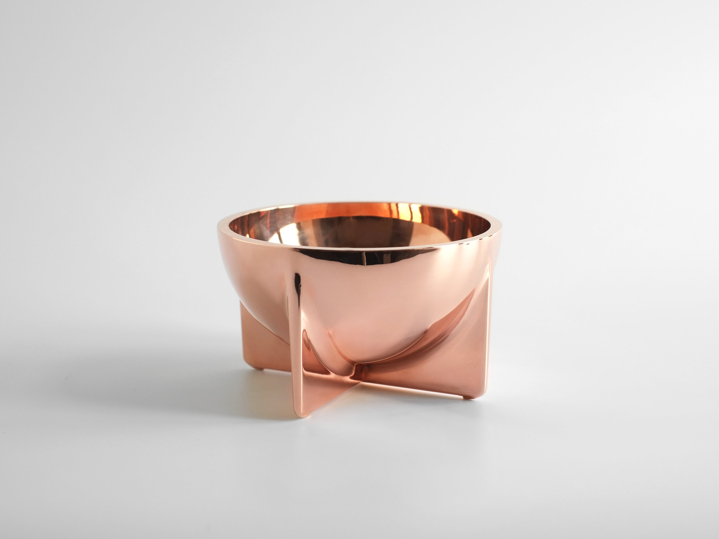 Copper Standing Bowl - Small