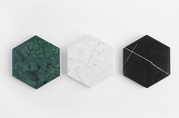 Marble Trivet - Hexagon