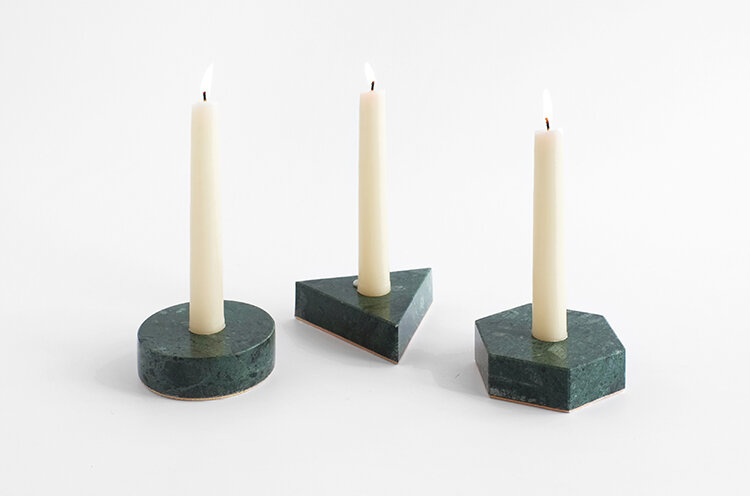 Marble Candle Holder - Forrest