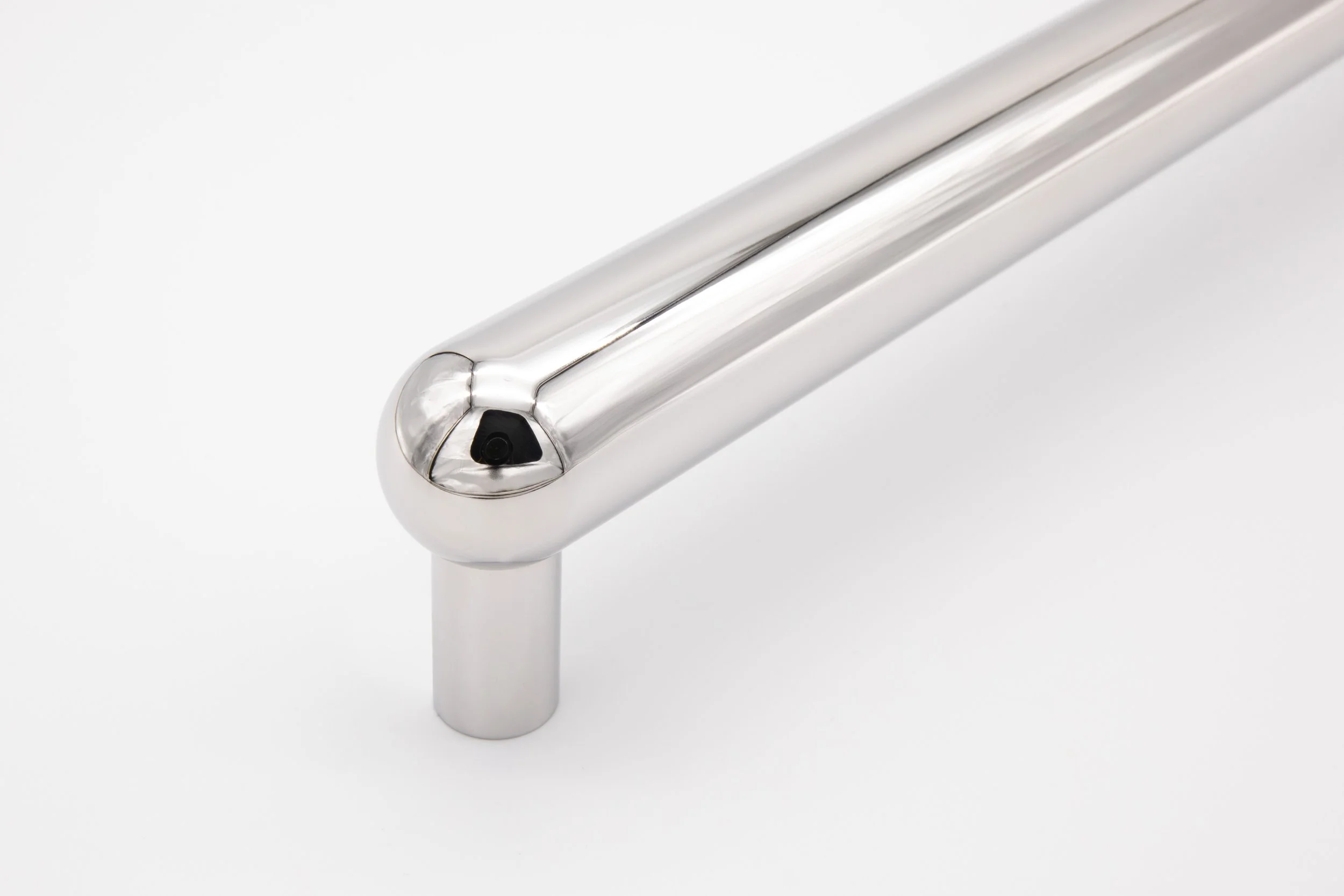 Convex Appliance Pulls Showing Polished Stainless Steel Finish