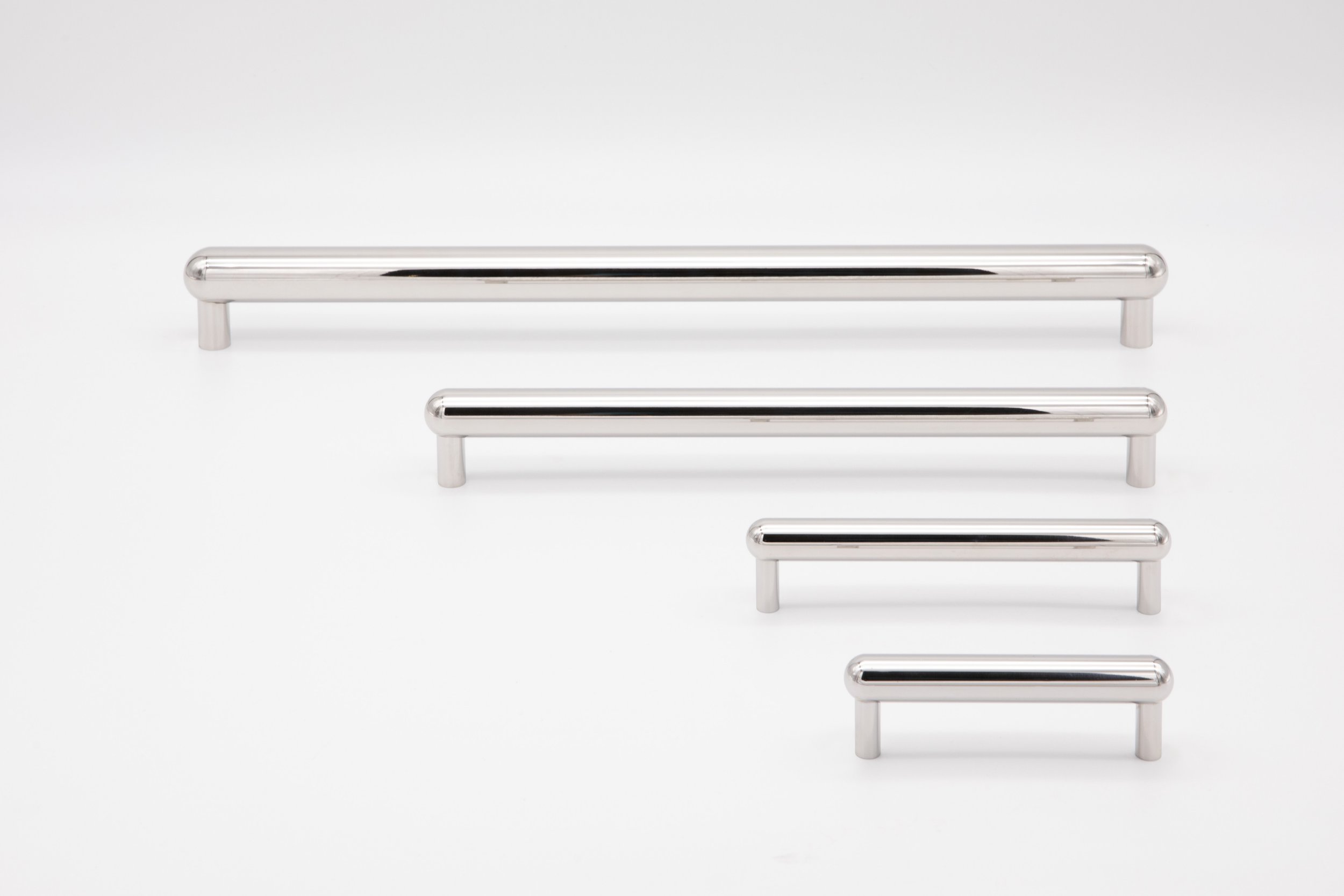 Full Collection of Convex Hardware Pulls in Polished Stainless Steel Finish