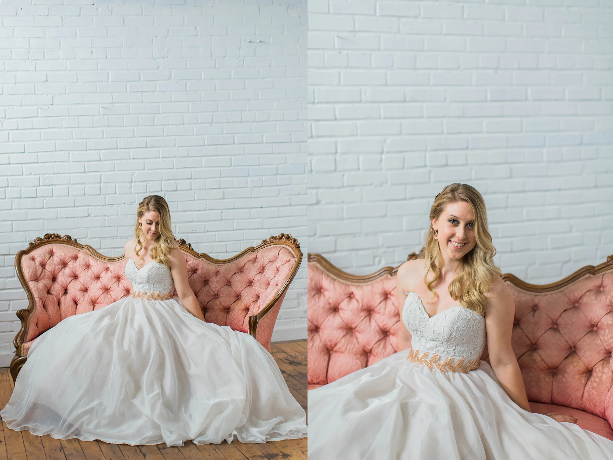 Beautiful bride in wedding dress at Taylors Mill