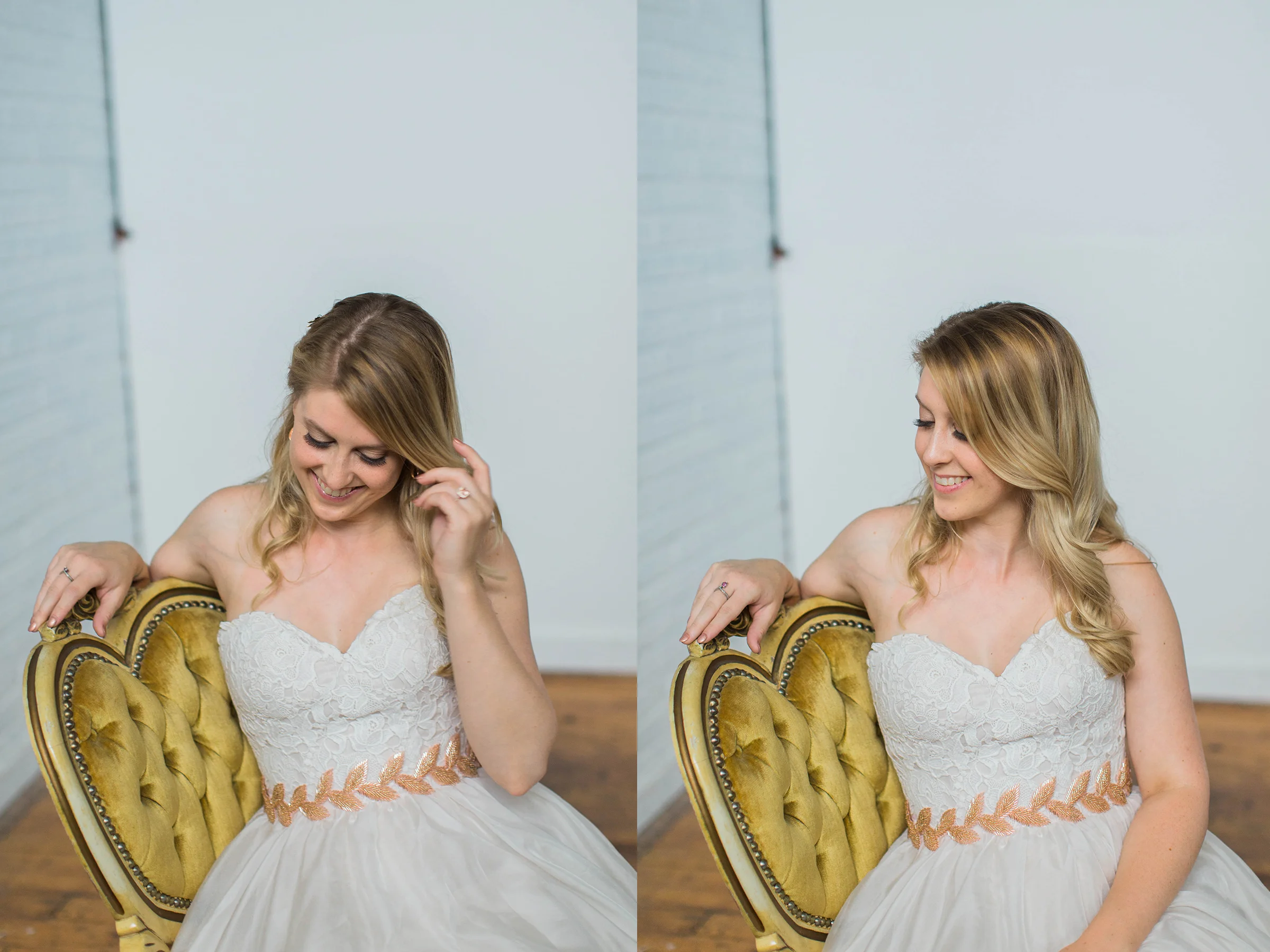 Beautiful bride in wedding dress at Taylors Mill