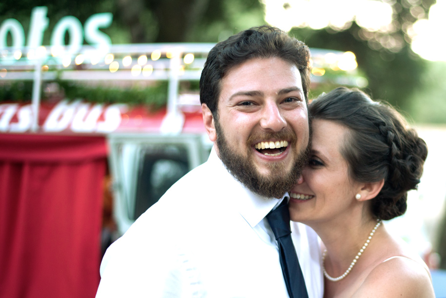 Gabe and Cassie at their ranch wedding in Woodside, CA.