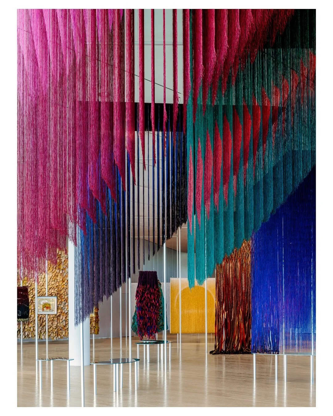 “Olga de Amaral” is now open at ICA Miami! The major retrospective, presented in collaboration with @fondationcartier showcases over 50 works spanning six decades. Amaral’s (b.1932, Bogotá, Colombia) sculptures and installati