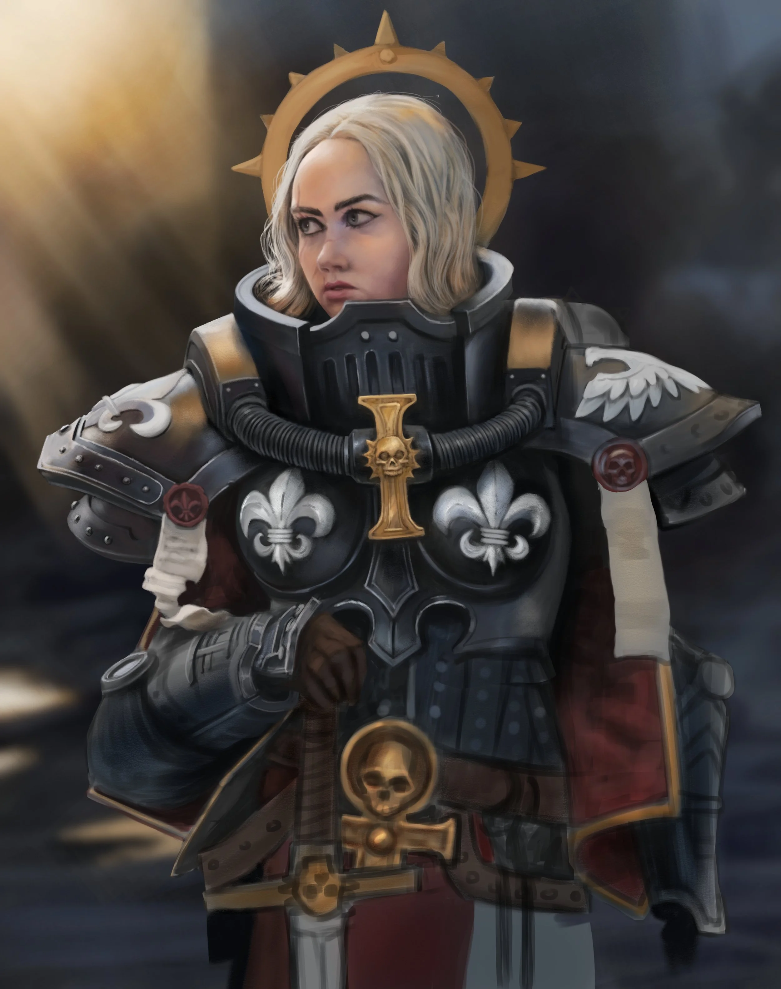  Probably a 7-8 hour piece for fun, but I was essentially  replicating a photo. This was a cosplay by Pigtailspower (Ansley) although I believe she no longer has cosplay socials. 