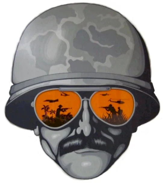 As a civilian, Maurice has pursued art. This image comes from Maurice's piece "Autobiography," on display at the National Veterans Art Museum in Chicago and online here . 