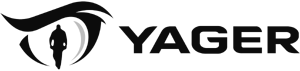 Yager logo in black and white