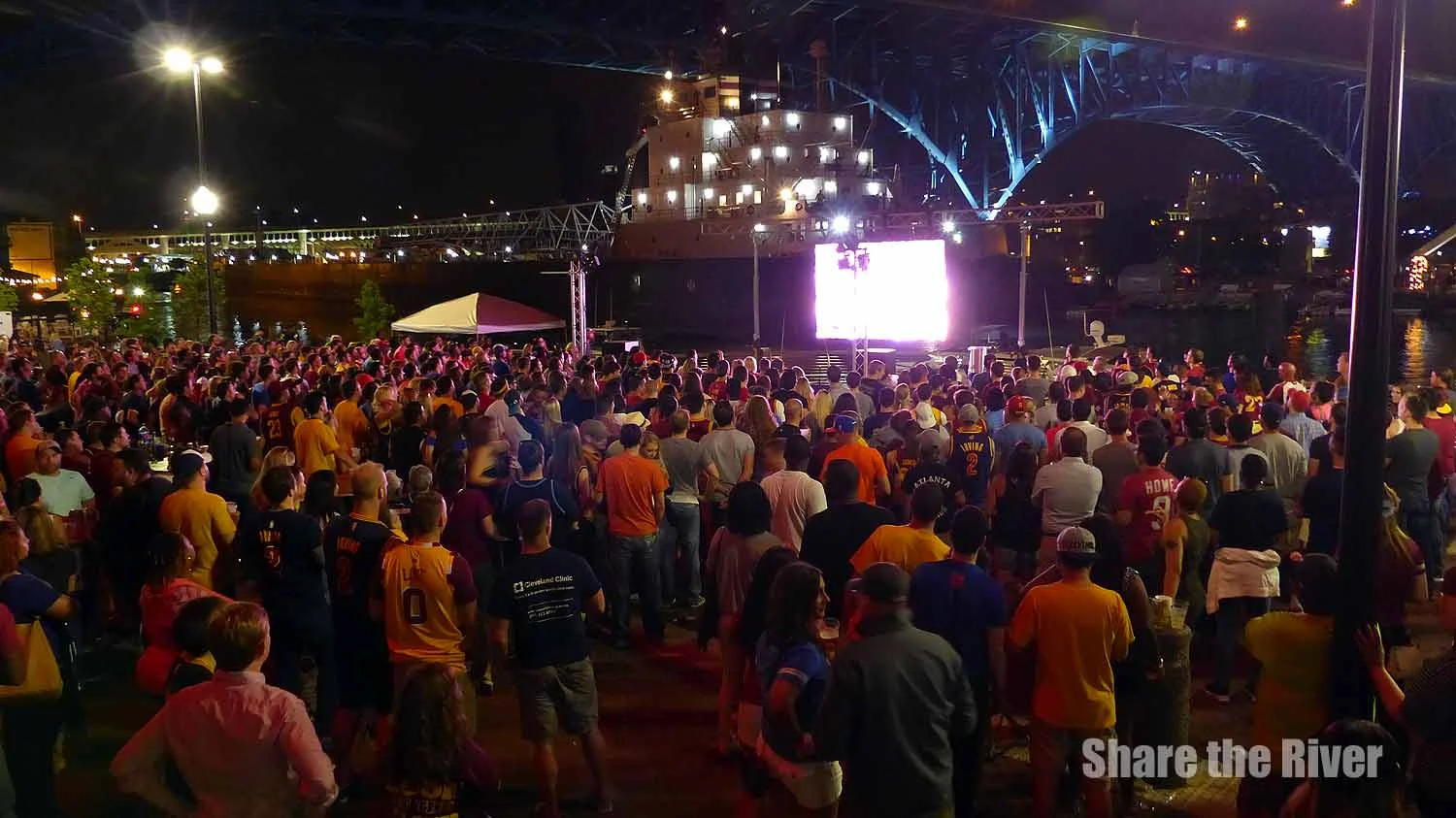 10 Photographs from Flat Out Fridays Cavs Watch Party at the Flats East Bank