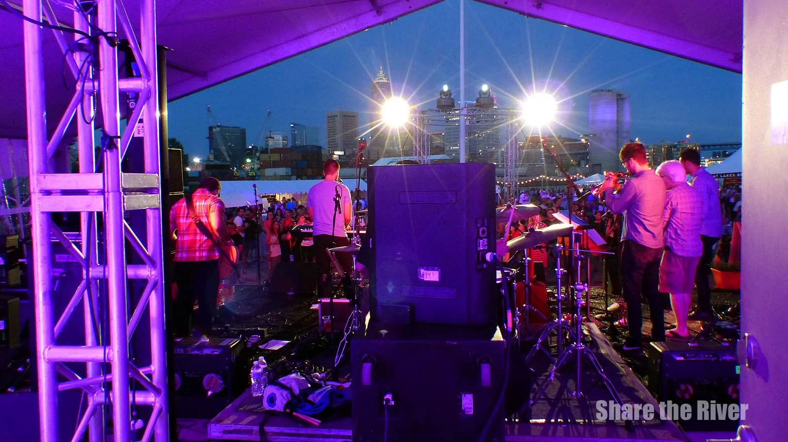 Burning River Fest at the Corner of Lake Erie & the Cuyahoga River