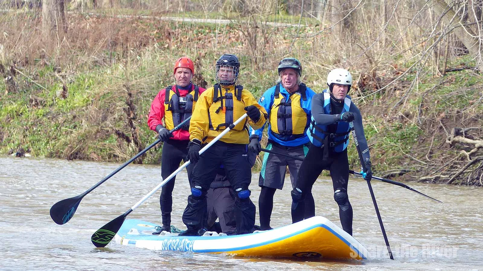 SUPSquatch Paddle Down the Rocky River
