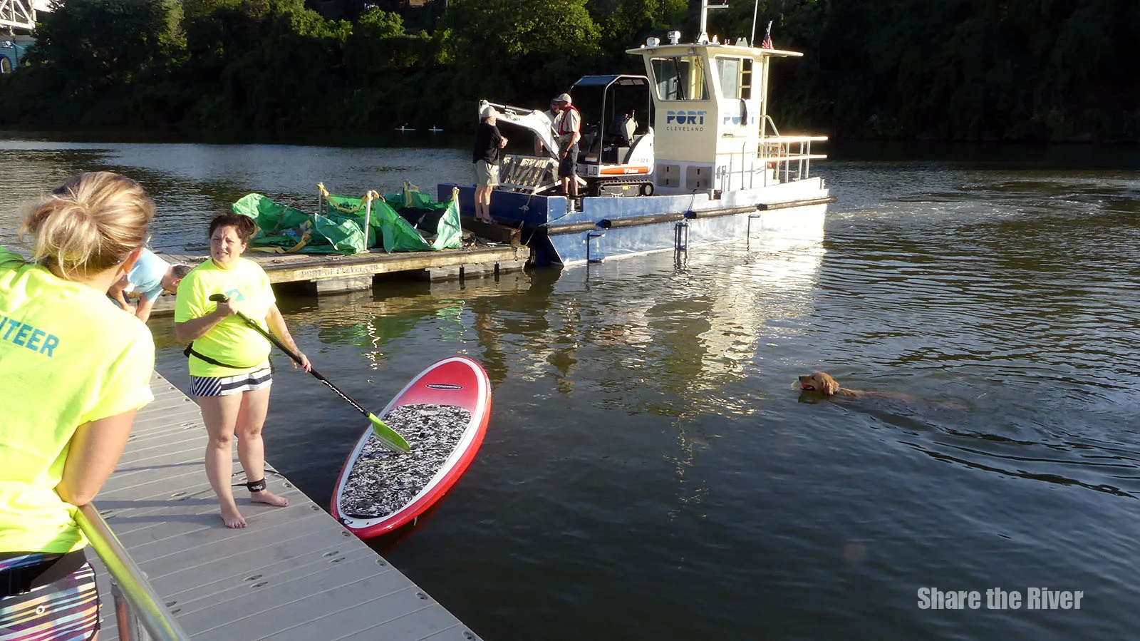Cuyahoga River Clean-Up Ahead of the Cuyahoga Regatta