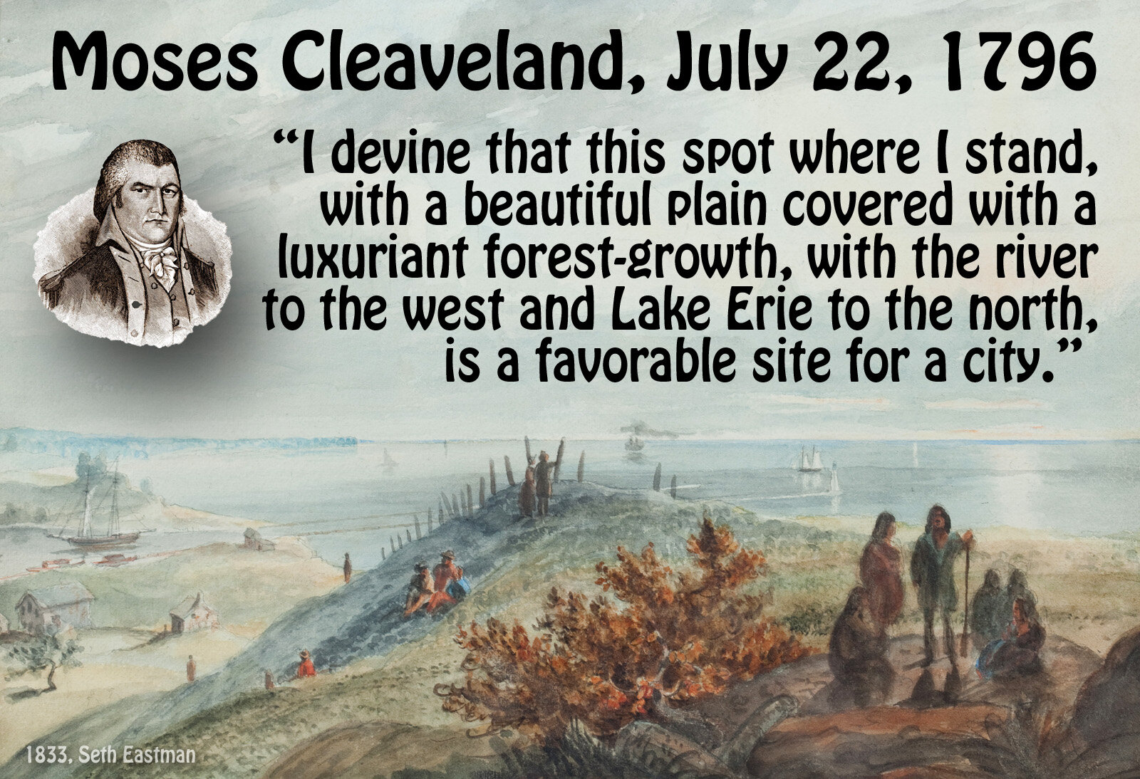 Cleaveland_Lake Erie, From Cleveland_1833_Seth Eastman_black copy.jpg
