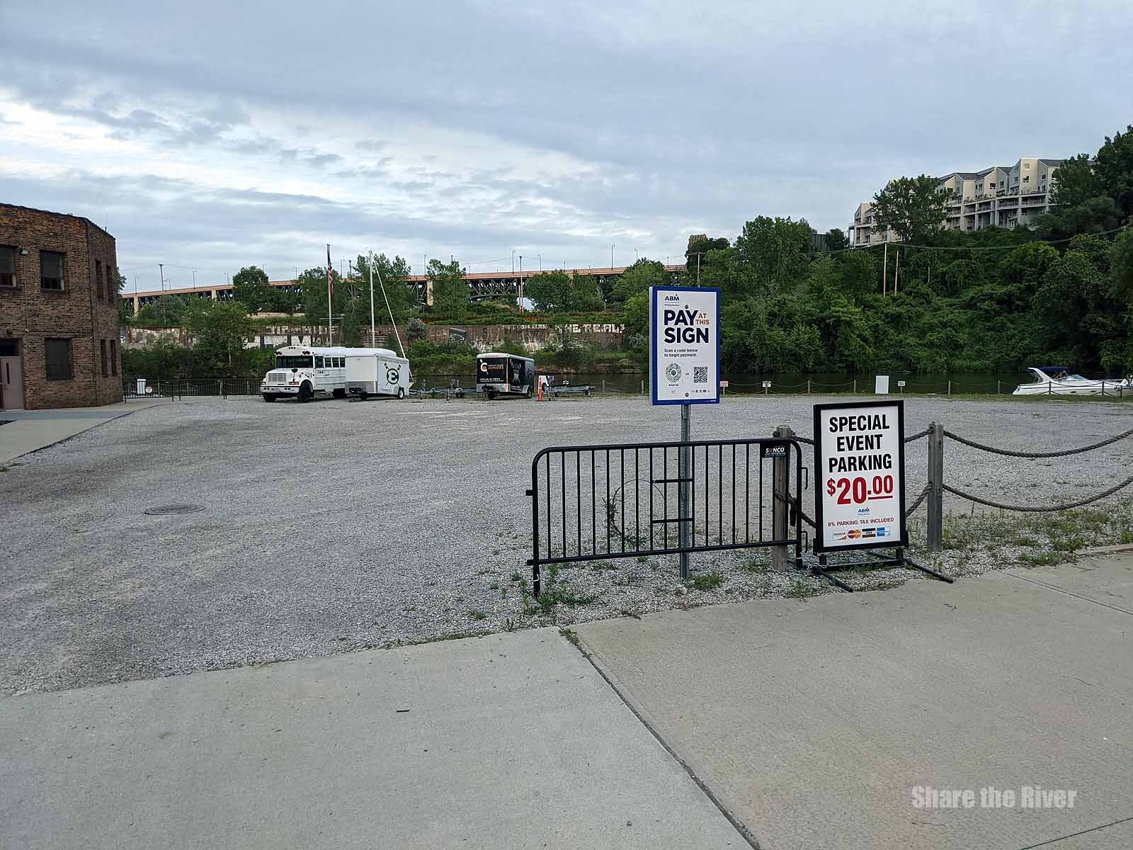 Parking for Blazing Paddles Paddlefest